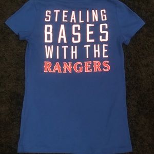 Pink Victoria Secret Texas Rangers Tee